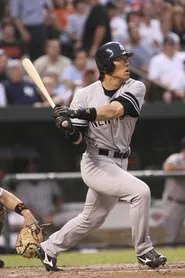 Foto de Hideki Matsui interpretando a Hideki Matsui en 2009 New York Yankees: The Official World Series Film