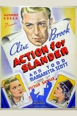 Póster de Action for Slander