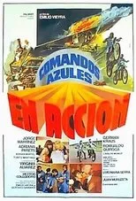 Póster de Comandos azules en acción