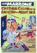 Póster de Cristóbal Colón en la Facultad de Medicina