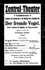 Póster de Der fremde Vogel