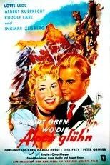 Póster de Dort oben, wo die Alpen glühen