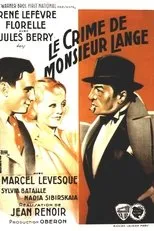 Póster de El crimen del Sr. Lange