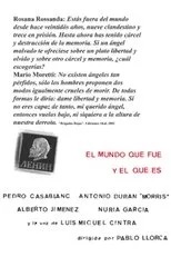 Póster de El mundo que fue y el que es