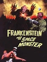 Póster de Frankenstein contra el monstruo del espacio
