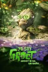 Póster de Groot se da un baño