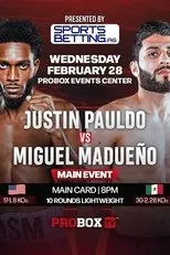 Póster de Justin Pauldo vs. Miguel Madueno
