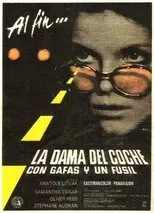 Póster de La dama del coche con gafas y un fusil