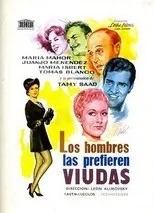 Póster de Los hombres las prefieren viudas