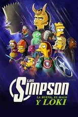 Póster de Los Simpson: la buena, el malo y Loki
