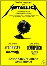 Póster de Metallica: M72 World Tour Live in Amsterdam - Night 2