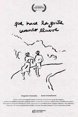 Póster de Qué hace la gente cuando llueve