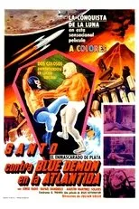 Póster de Santo contra Blue Demon en la Atlántida