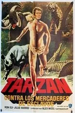Póster de Tarzán contra los mercaderes de esclavos