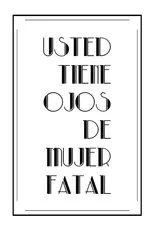 Póster de Usted tiene ojos de mujer fatal