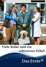 Póster de Viele Kühe und ein schwarzes Schaf