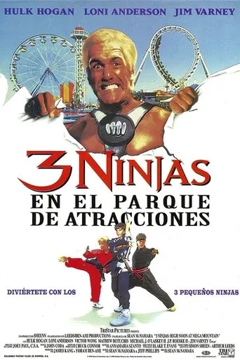 Póster de 3 ninjas en el parque de atracciones (1998) con Travis McKenna como Buelow