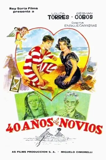 Póster de 40 años de novios