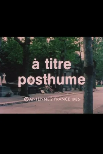 Póster de À titre posthume