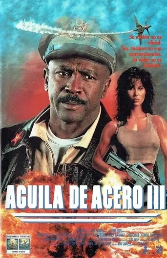 Póster de Águila de acero III (1992) con Rachel McLish como Anna