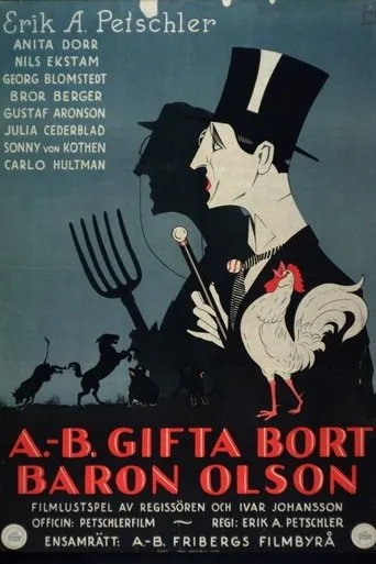Póster de A.-B. gifta bort baron Olson