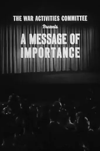 Póster de A Message of Importance