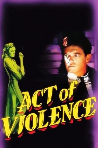Póster de Acto de violencia (1949) con Phyllis Thaxter como Ann