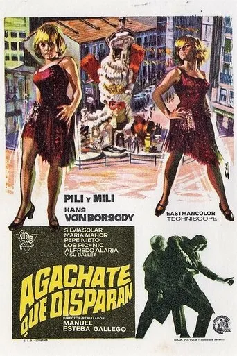 Póster de Agáchate, que disparan