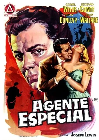 Póster de Agente especial (1955) con Helene Stanton como Rita