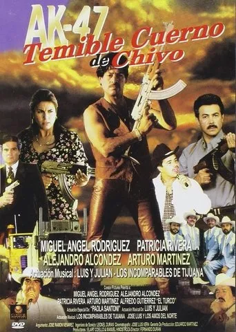 Póster de Ak-47 temible cuerno de chivo
