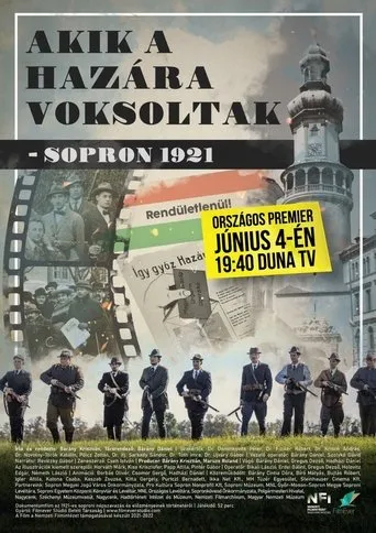 Póster de Akik a hazára voksoltak - Sopron 1921