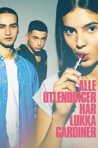 Póster de Alle utlendinger har lukka gardiner