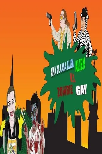 Póster de Ama de casa alien vs. Zombie gay (2017) con Johan L. Heinstedt como 911 Operator