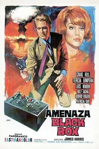 Póster de Amenaza black box (1966) con Teresa Gimpera como Floriane