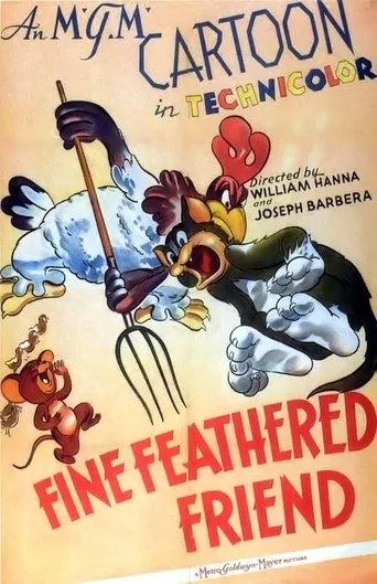 Póster de Amigo de plumas finas (1942) con Joseph Barbera