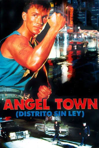 Póster de Angel Town: Distrito sin ley (1990) con Olivier Gruner como Jacques