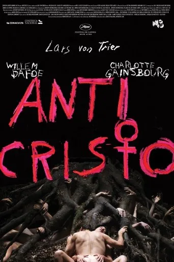 Póster de Anticristo (2009) con Willem Dafoe como He