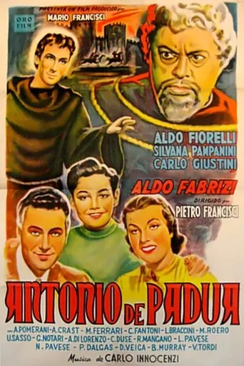 Póster de Antonio de Padua (1949) con Carlo Giustini como Padre di Ferdinando
