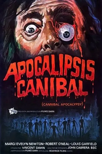 Póster de Apocalipsis caníbal (1980) con Margit Evelyn Newton como Lia Rousseau