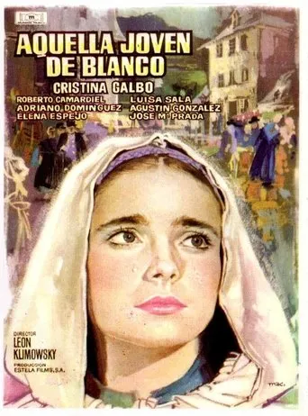 Póster de Aquella joven de blanco