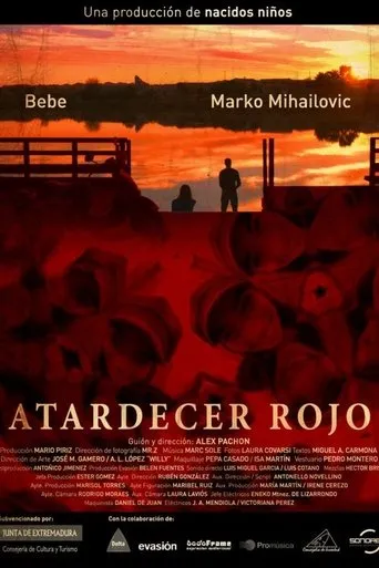 Póster de Atardecer rojo