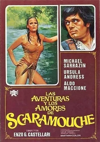 Póster de Aventuras y amores de Scaramouche (1976) con Giancarlo Prete como Whistle