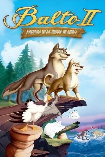 Póster de Balto 2: Aventura en la tierra de hielo (2002) con Mark Hamill como Niju the Evil Wolf (voice)
