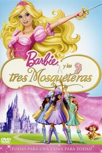 Póster de Barbie y Las tres mosqueteras (2009) con David Kaye como Alexander / Driver (voice)