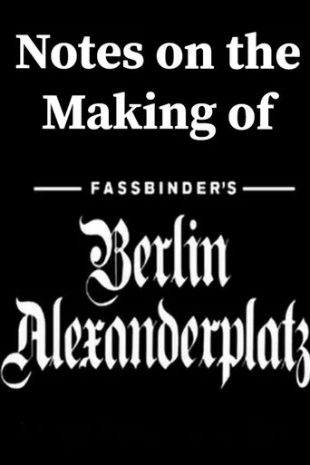 Póster de Berlin Alexanderplatz - Beobachtungen bei Dreharbeiten