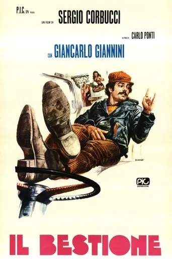 Póster de Bestia de la carretera (1974) con Carlo Gaddi como il "Pacco di 70 chili"