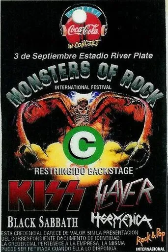 Póster de Black Sabbath. River Plate Stadium Buenos Aries 1994