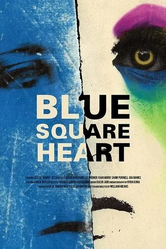 Póster de Blue Square Heart