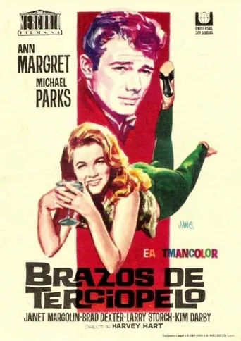 Póster de Brazos de terciopelo (1965) con Kim Darby como Gertrude "Gussie" Riley