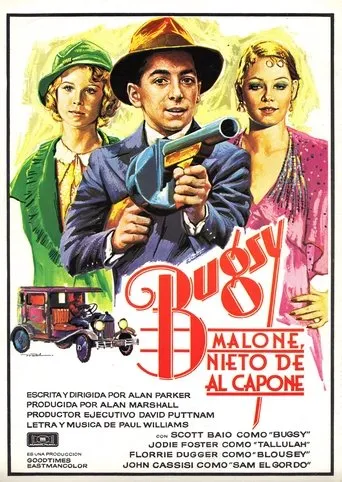 Póster de Bugsy Malone, nieto de Al Capone (1976) con Dexter Fletcher como Baby Face